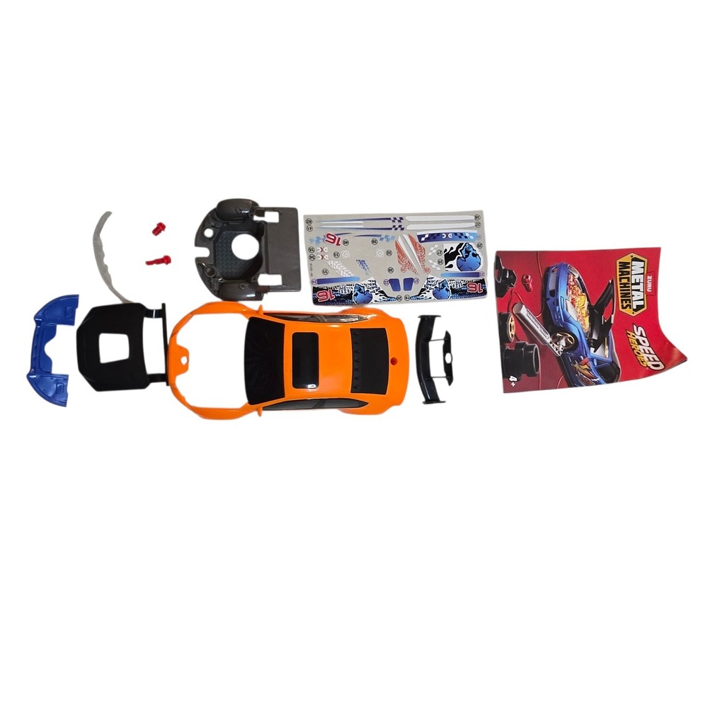 Zuru Metal Machines Speed Heroes  Pack Race Car Build Stunt Crash Parts Only